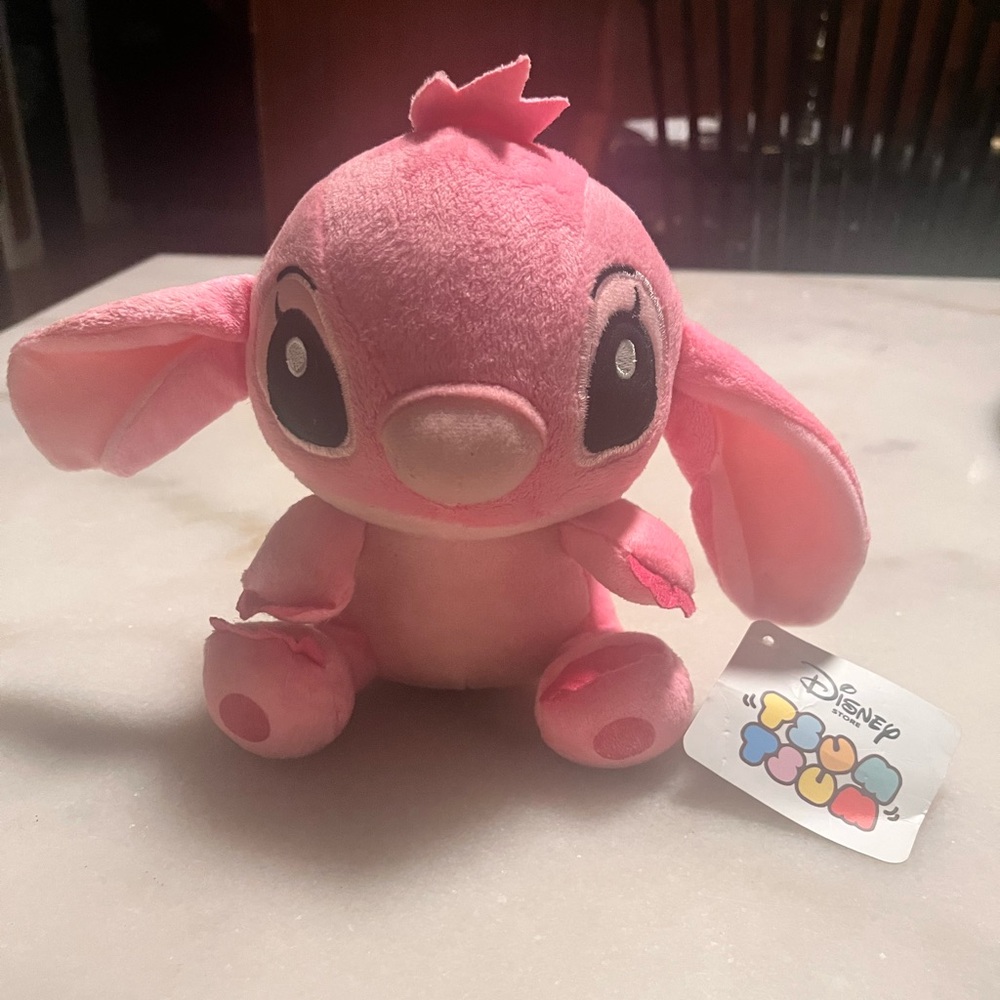 New Disney Angel Pink Stitch Scrump Plush Stuffed Toy 8